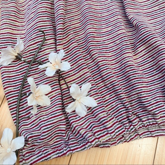 Anthropologie Bordeaux Striped Shirt, S. - Picture 2 of 7